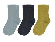 MP strømper navy mix bomuld (3-pak)